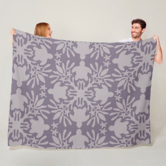 Hawaiian Quilt Honu ( sea turtle ) Fleece Deken