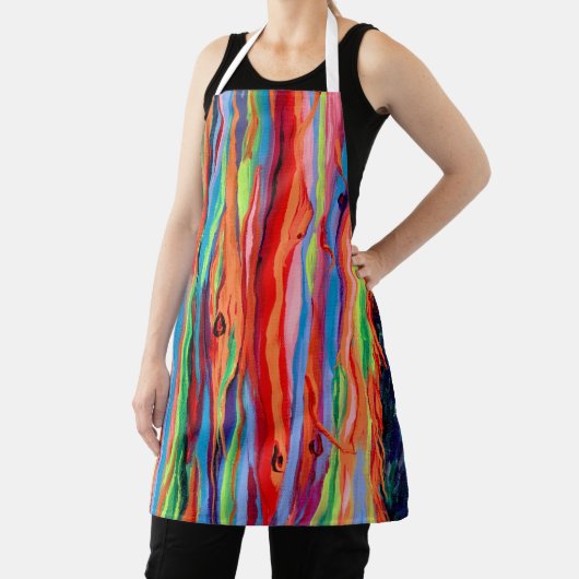 Hawaiian Rainbow Eucalyptus BBQ Kitchen Apron Schort (Insitu)