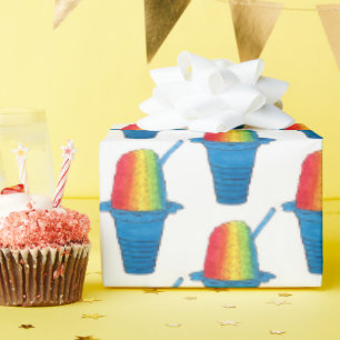 Hawaiian Rainbow Shave Ice Frozen Dessert Hawaii Cadeaupapier