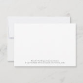 Hawaiian Red Flower Bedankkaart (Achterkant)