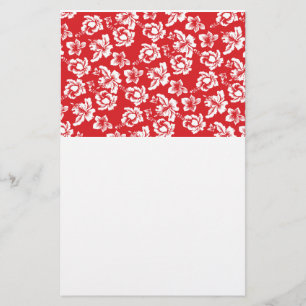 Hawaiian Red Flower Briefpapier