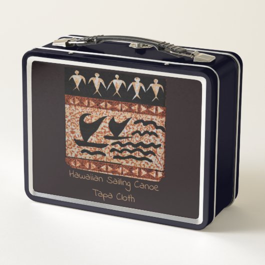 Hawaiian Sailing Canoe Retro Lunch Box (Achterkant)