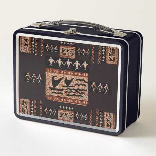 Hawaiian Sailing Canoe Retro Lunch Box (Voorkant)
