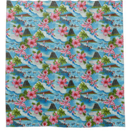 Hawaiian Scenes Douchegordijn