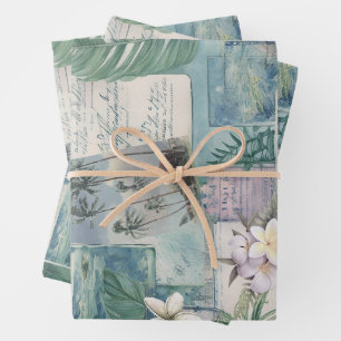 Hawaiian Scrapbook Pagina Cadeauverpakking Inpakpapier Vel