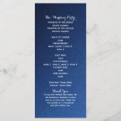 Hawaiian Sea Turtle Wit op Blauwe Strand Programma (Achterkant)