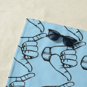 Hawaiian Shaka Brah Wave Thunder_Cove Strandlaken (In situ)