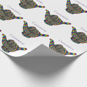 Hawaiian Shaka Psychedelic Thunder_Cove Cadeaupapier (Hoek)