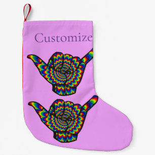 Hawaiian Shaka Psychedelic Thunder_Cove Kleine Kerstsok