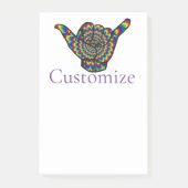 Hawaiian Shaka Psychedelic Thunder_Cove Post-it® Notes (Voorkant)