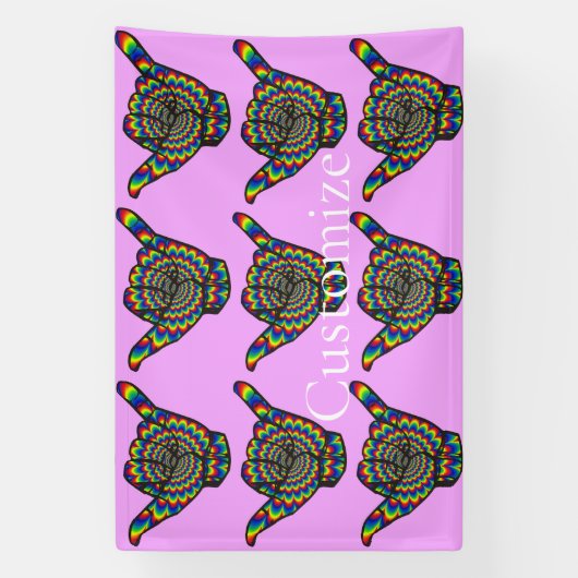 Hawaiian Shaka Psychedelic Thunder_Cove Spandoek (Verticaal)