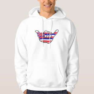 Hawaiian shaka symbool staat vlag jongens hoodie
