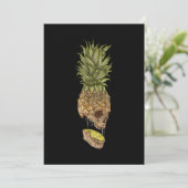 Hawaiian Skull Pineapple Summer Gift Aankondiging (Staand voorkant)