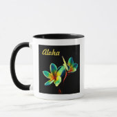 Hawaiian STUNNING Plumeria Aquarelle thème Mug (Gauche)