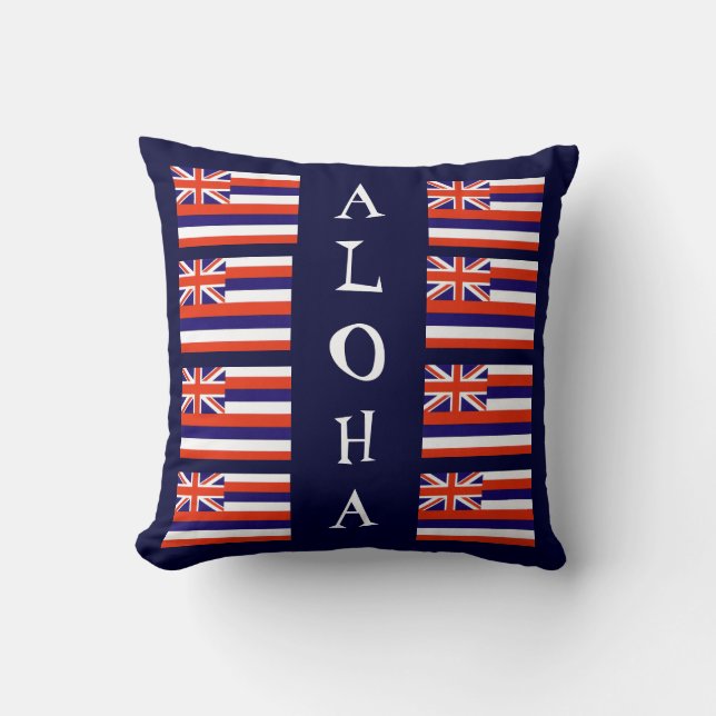Hawaiian Style Aloha State Flag Sierkussen (Voorkant)