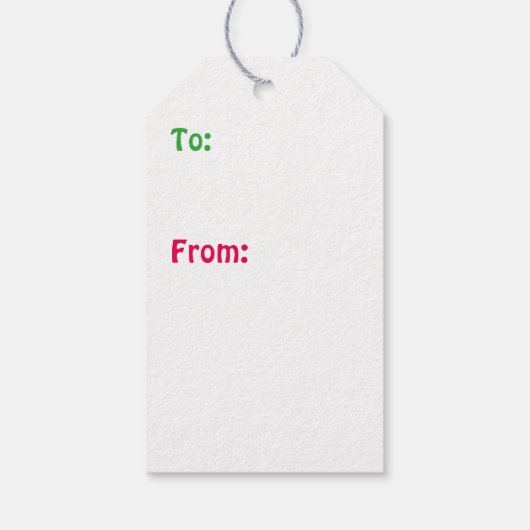 Hawaiian Style Gingerbrood Greeting Cadeaulabel (Achterkant)