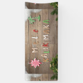 Hawaiian Style Gingerbrood Greeting Spandoek (Verticaal)