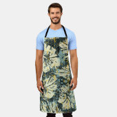 Hawaiian style hibiscus fabric with tribal backgro schort (Gedragen)