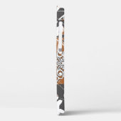 Hawaiian style tapa tribal fabric abstract patchwo Case-Mate iPhone case (Achterkant / Links)
