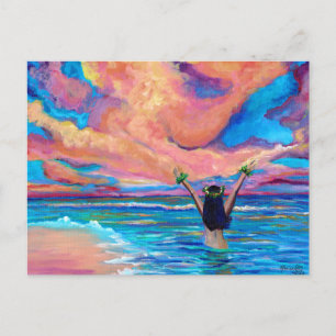 Hawaiian Sunrise Aloha of Mahalo Kaart