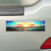 Hawaiian Sunrise Bumpersticker (Op auto)