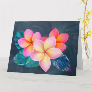 Hawaiian Sunrise Plumeria Kaart