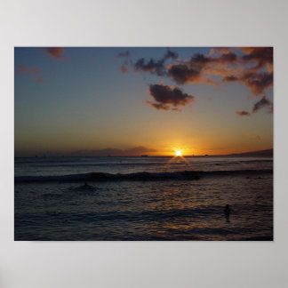 Hawaiian Sunset 4 Poster