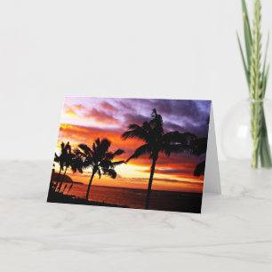 Hawaiian Sunset Card Kaart
