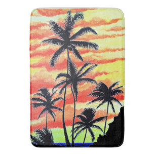 Hawaiian Sunset Coco Palms Badmat