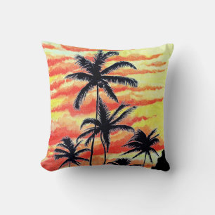 Hawaiian Sunset Coco Palms Kussen