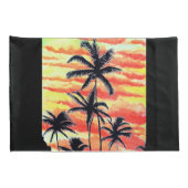 Hawaiian Sunset Coco Palms Kussensloop (Achterkant-Rechts)