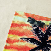 Hawaiian Sunset Coco Palms Strandlaken (In situ)