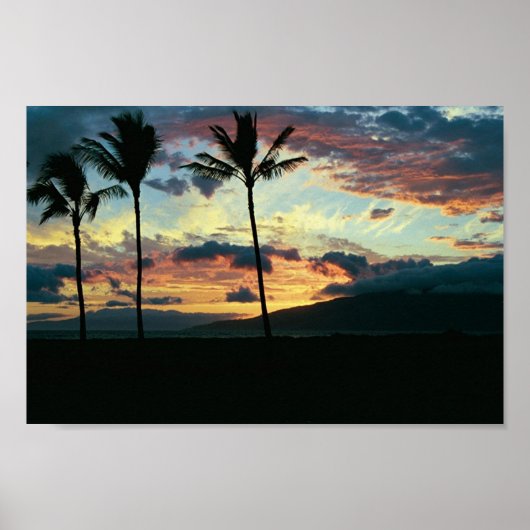 Hawaiian Sunset Poster (Voorkant)