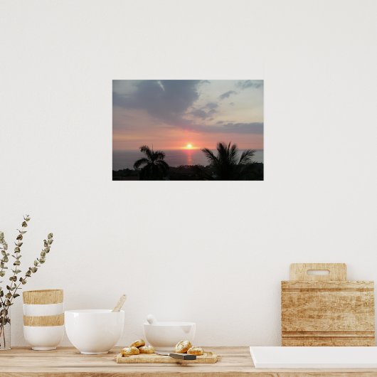 Hawaiian Sunset Print (Keuken)