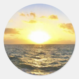Hawaiian Sunset Ronde Sticker