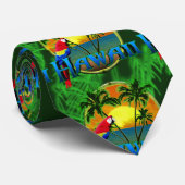 Hawaiian Sunset Stropdas (Opgerold)
