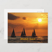 Hawaiian Sunset, Waikiki Beach, Briefkaart (Voorkant / Achterkant)