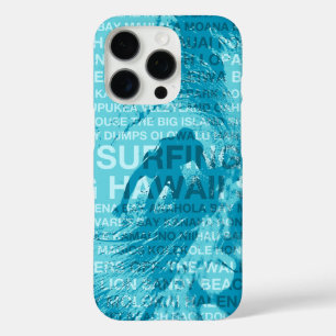 Hawaiian Surfer - Aqua  iPhone 16 Pro Hoesje