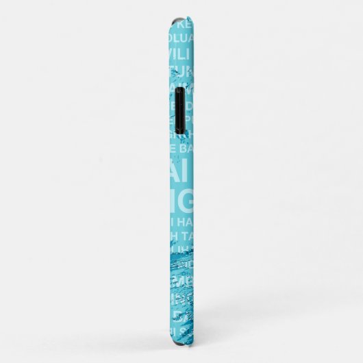 Hawaiian Surfer - Aqua Case-Mate iPhone Case (Achterkant/rechts)