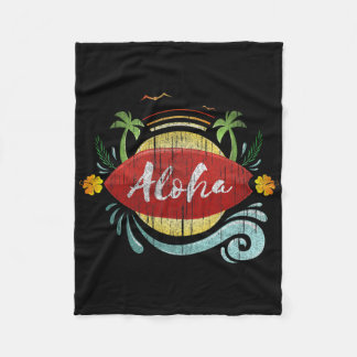 Hawaiian Surfers Vakantie Aloha Hawaii Luau Kostuu Fleece Deken