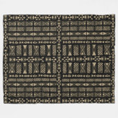 Hawaiian Tapa Pattern Fleece Deken (Voorkant (Horizontaal))