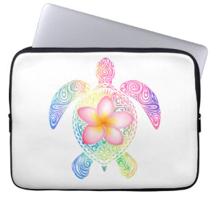Hawaiian Tie Dye Zee Turtle T-shirt Laptop Sleeve
