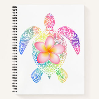 Hawaiian Tie Dye Zee Turtle T-shirt Notitieboek