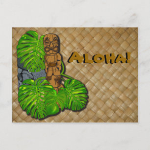 Hawaiian Tiki Lauhala Briefkaart 2