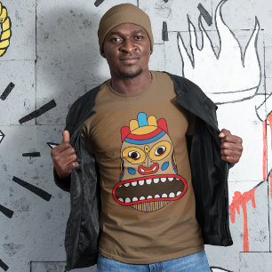 Hawaiian Tiki Mask T-shirt
