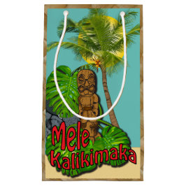 Hawaiian Tiki Mele Kalikimaka kerstdag klein Cadeauzakje