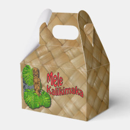 Hawaiian Tiki Mele Kalikimaka Kerstmis Favor Box Bedankdoosjes