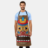 Hawaiian Tiki Schort (Gedragen)