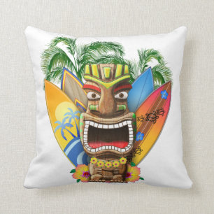 Hawaiian Tiki Surfing Kussen