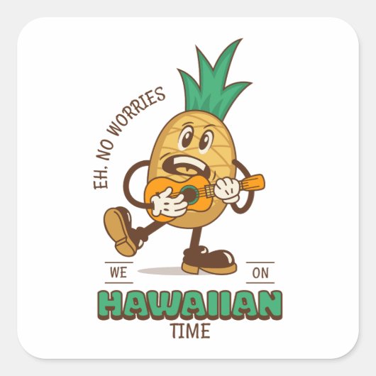 Hawaiian Time Chill Sticker (Voorkant)